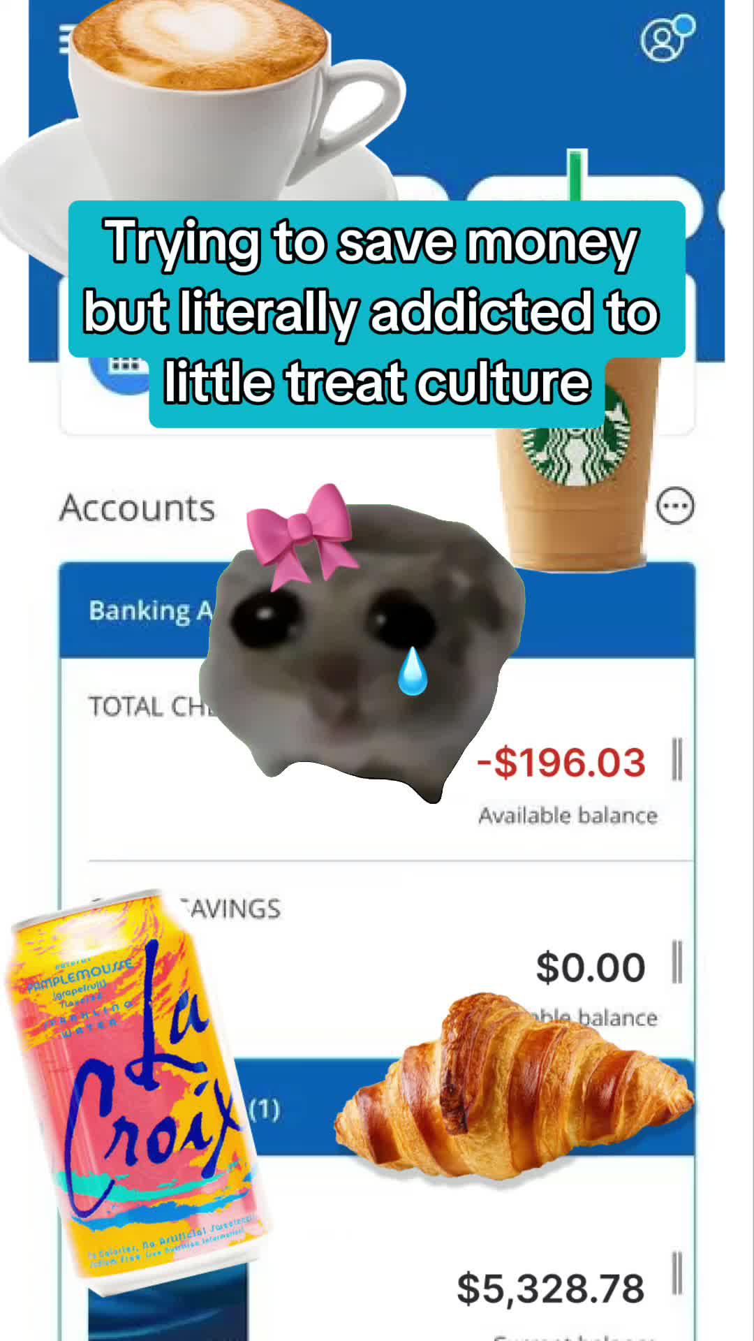 honestly living for my aftrernoon beverage #sadhamster #treatyourselftoday #realworld #Meme