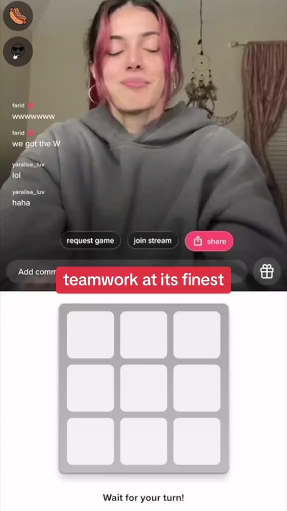u can play games like tic-tac-toe LIVE on this app #favoritedapp #livestreaming #games