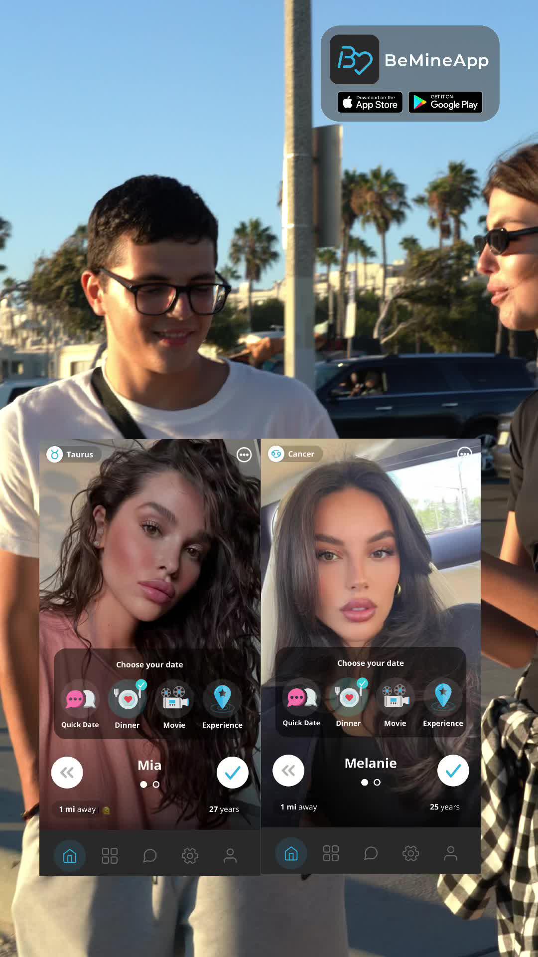 Dating apps failing you? BeMine has a 30% conversion rate from date to marriage!