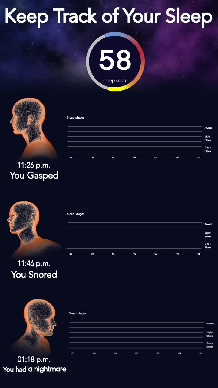 Get a good night‘s sleep and learn your patterns with Sleep Tracker.