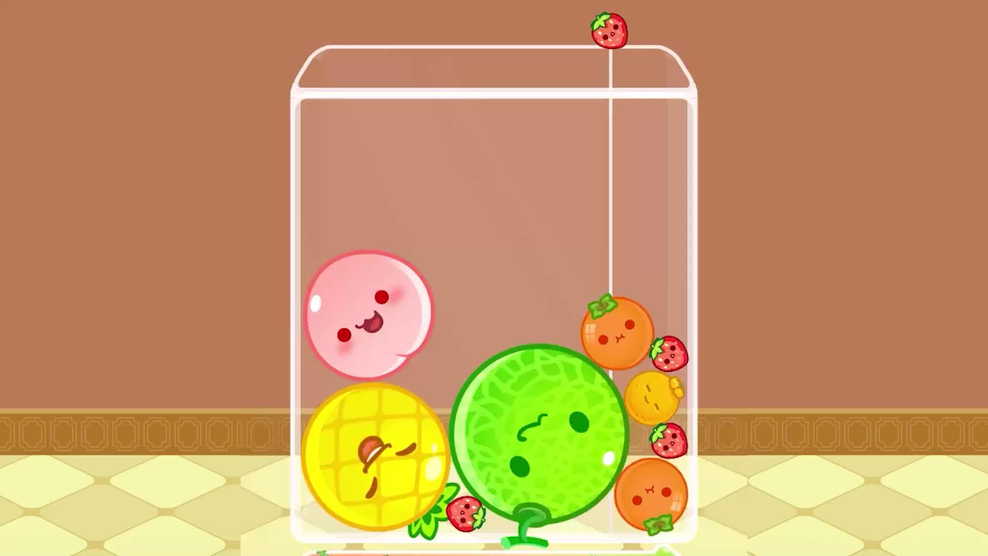 最終目標は合体して大きなスイカになることです!