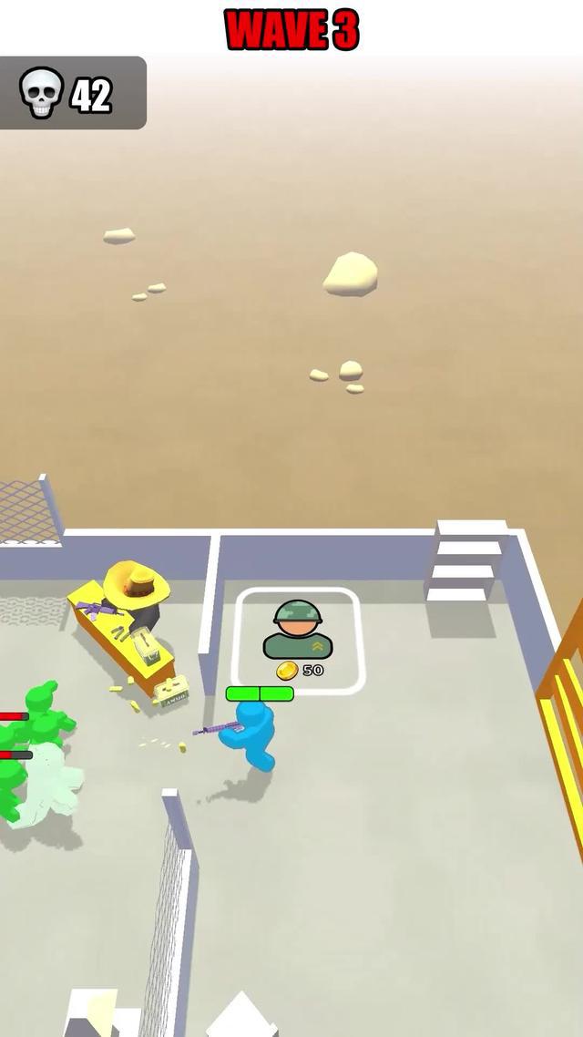 Save yourself against giant waves of zombies!