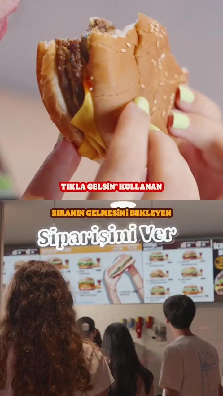 Siparişini Tıkla Gelsin®’den verenler sıra beklemiyor, anında Burger King ateşine doyuyor. 🍔🥤🔥