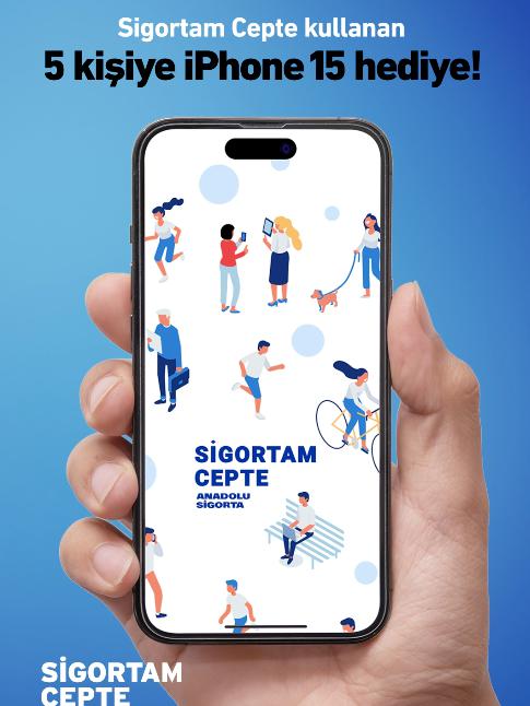 Sigortam Cepte uygulamasını indiren ve giriş yapan 5 kişi, Milli Piyango tarafından yapılacak çekilişle iPhone 15 kazanıyor! Bu büyük fırsatı kaçırmayın, hemen siz de Sigortam Cepte uygulamasını indirin.