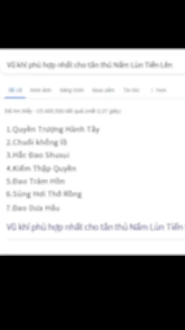 Sao không ai nói với tôi trang bị này khủng thế!?