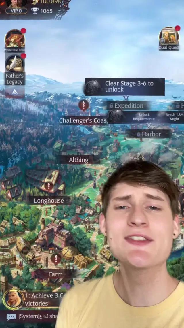 This game is a lot of fun! #vikingard #mobile #mobilegame #ad #greenscreen  