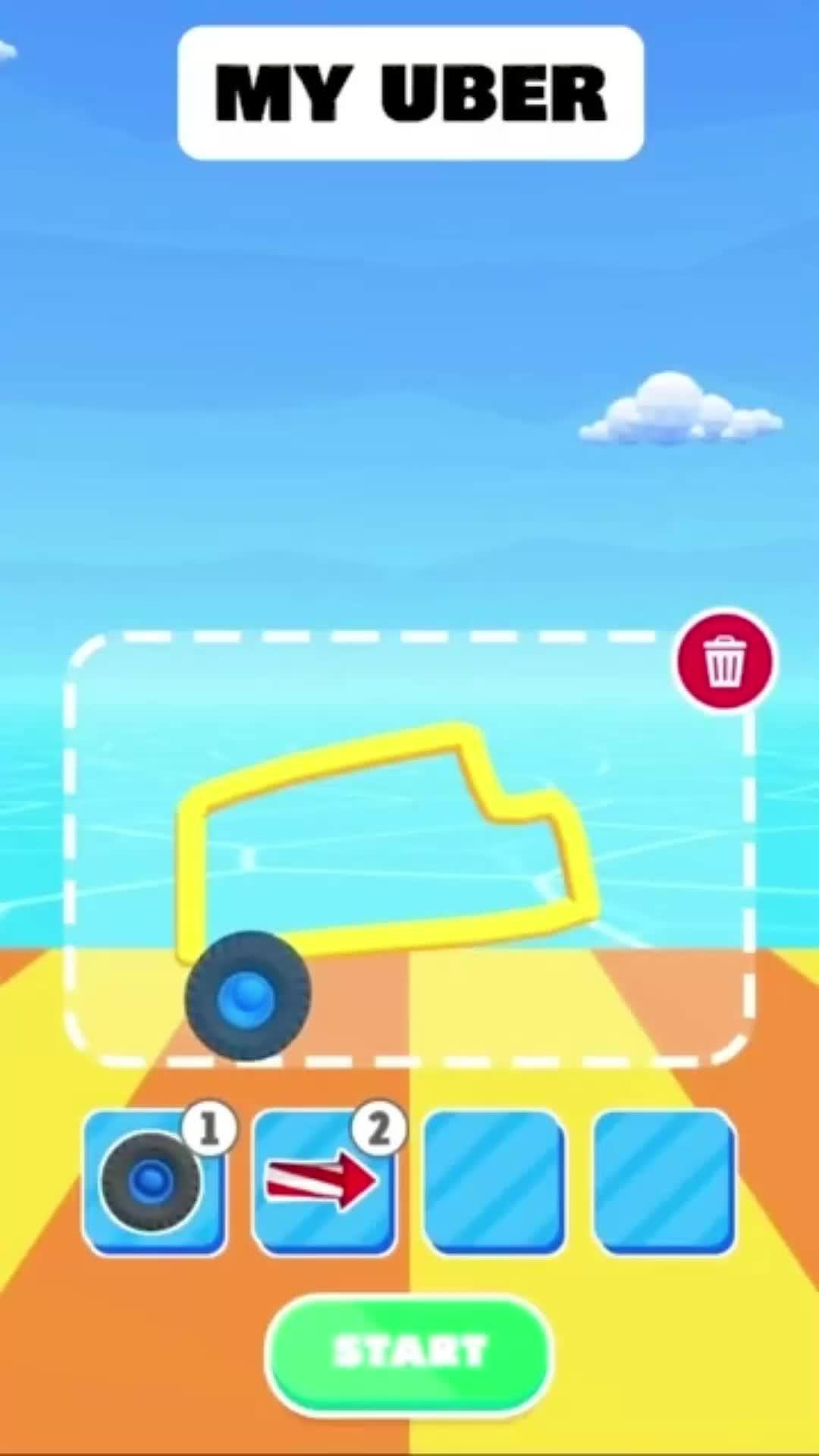 Draw your vehicle and hit Play