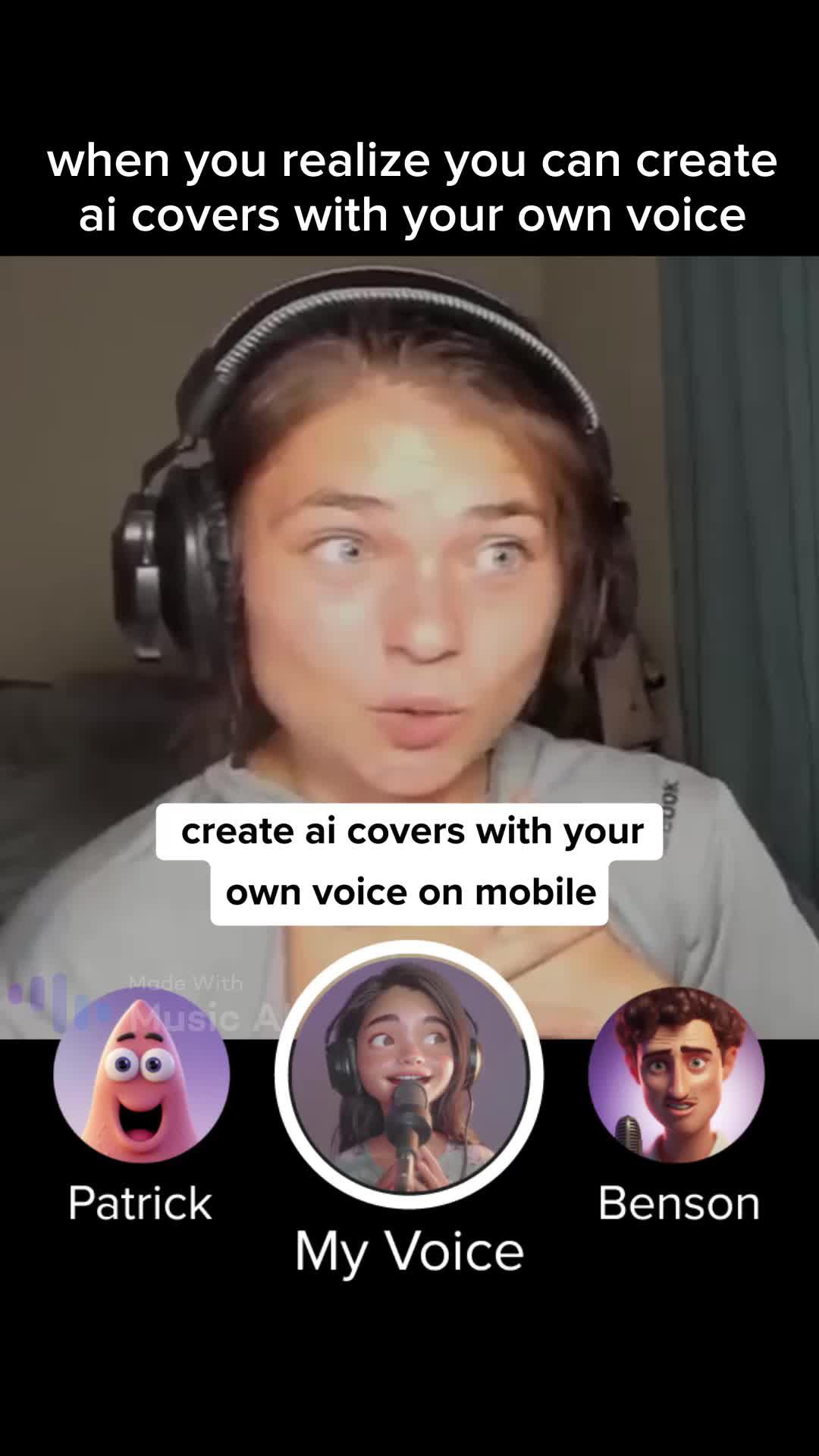 Create AI covers with your own voice on mobile