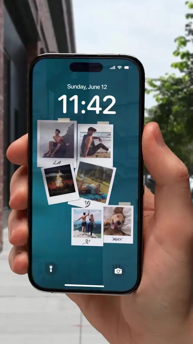 Retro Collage on Lockscreen! Try now!