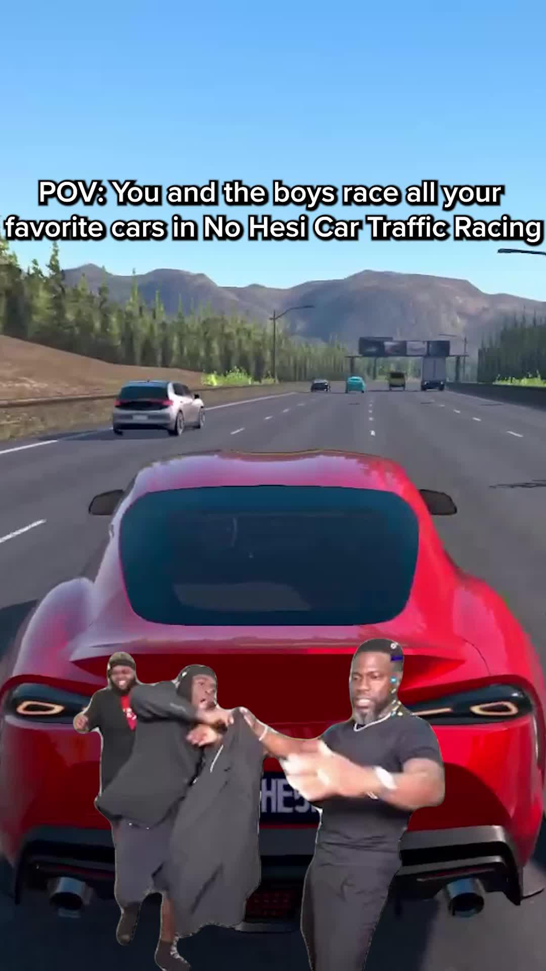 Swerve through traffic in highway battles with other racers.