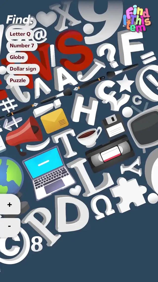 すべてのアイテムを見つけてください！