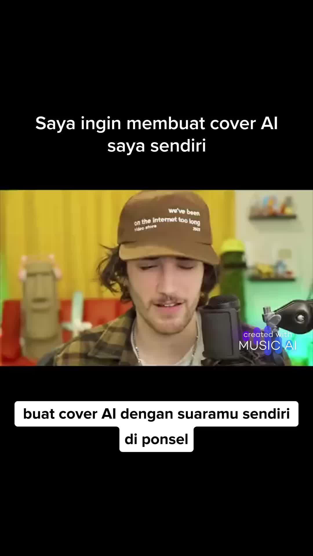 Buat cover AI dengan suara Anda sendiri di ponsel