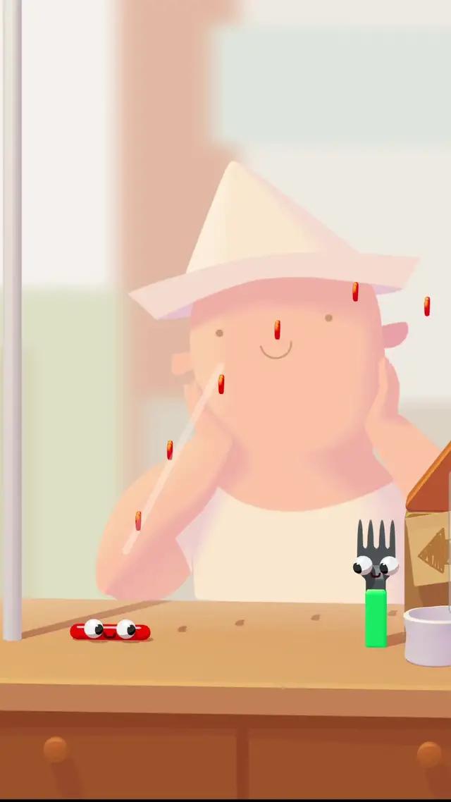 Mais engraçado jogo lançando salsicha!