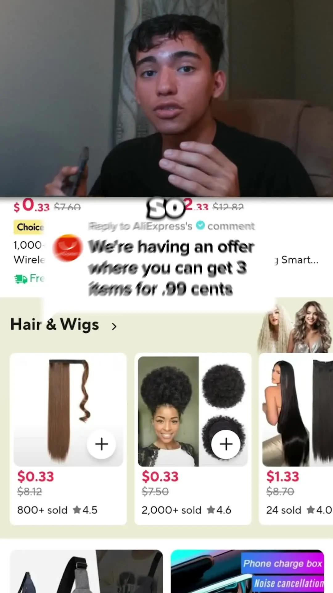 3 items for $0.99 on 1st order