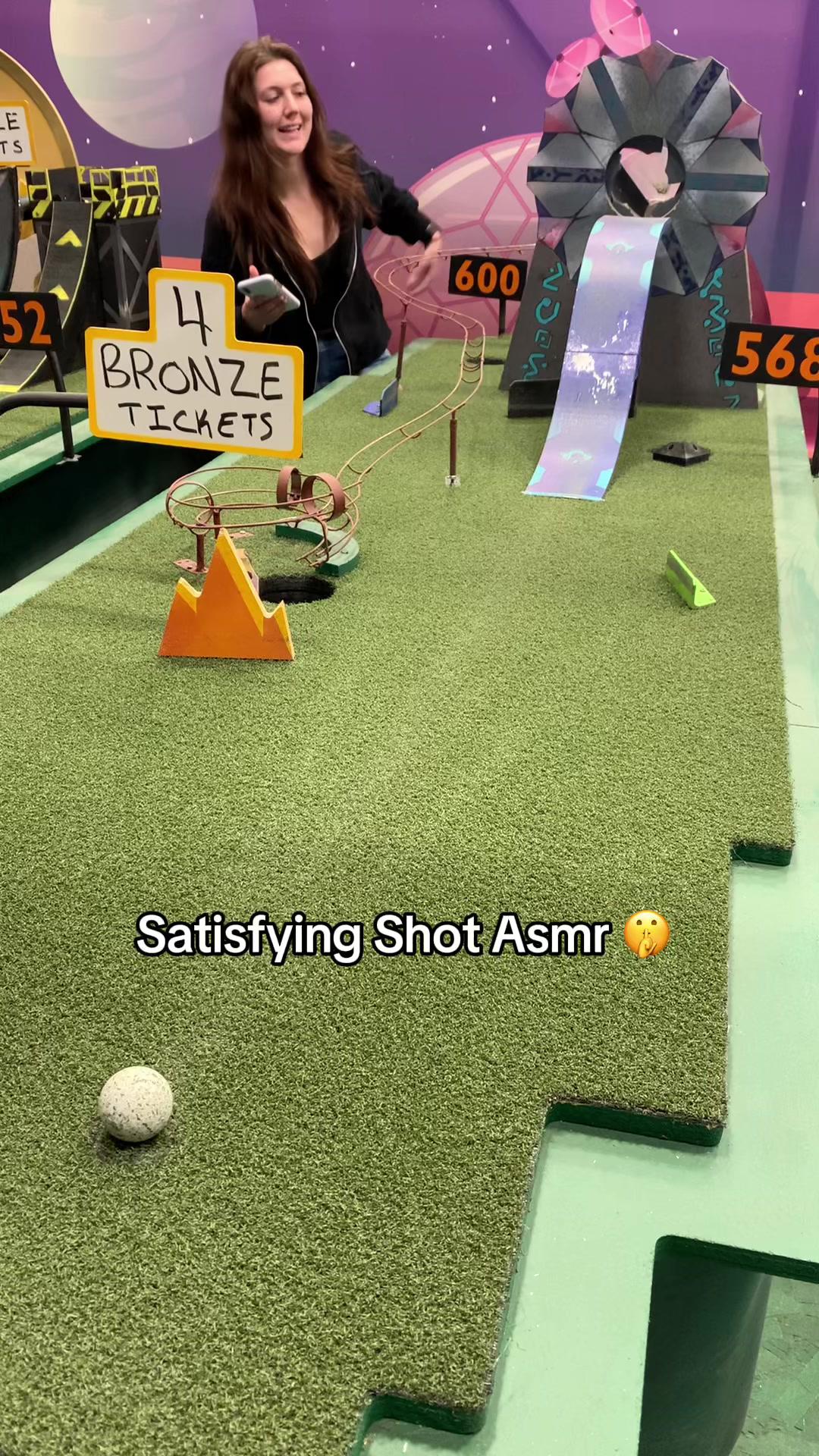 Sound on 📢 nothing like the sound of a putter hitting a golf ball #golf #golftiktok #oneshotgolf #satisfying #oneshotgolfgame #golfswing #asmr #minigolf #foryou
