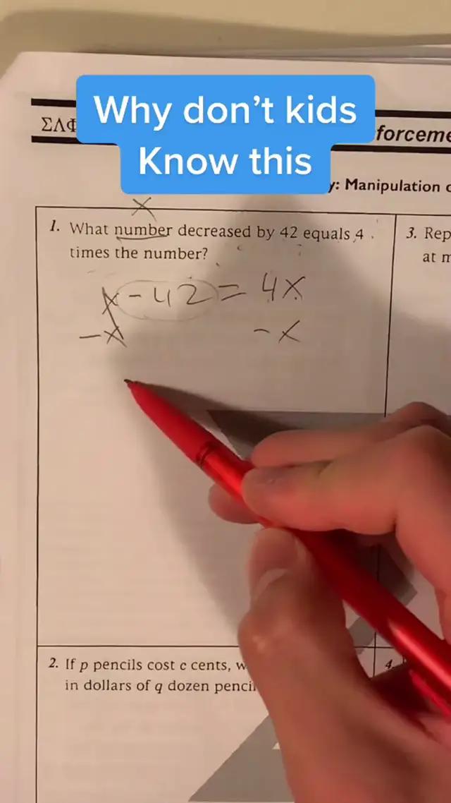 Kids don't study for math tests but need a better mindset