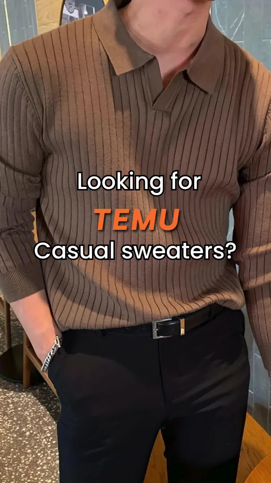 Looking for Temu casual sweaters? Try these! 🔥 #fashion #style #Temu #ShopTemu #OOTD #oldmoney #oldmoneyaesthetic