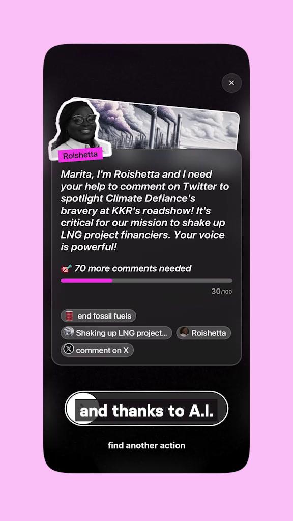 how chilli works : for the first time ever, you'll be able to join frontline activists in a coordinated and strategic way, even if you're at home.  we create meaningful actions for you that are aligned with the goals and objectives of global climate campaigns. And the best part, the whole platform is powered by AI so that each action takes less than 30 seconds to do and is matched to you based on your location and causes you care about.  Give it a try and tell us what you think!  #climatetech #climateapp #techforgood #climateactivism #digitalactivism #climateaction  #peoplepower #citizentok #climatetok #onlineactivism #endfossilfuels #climatechange #powerinyourhands