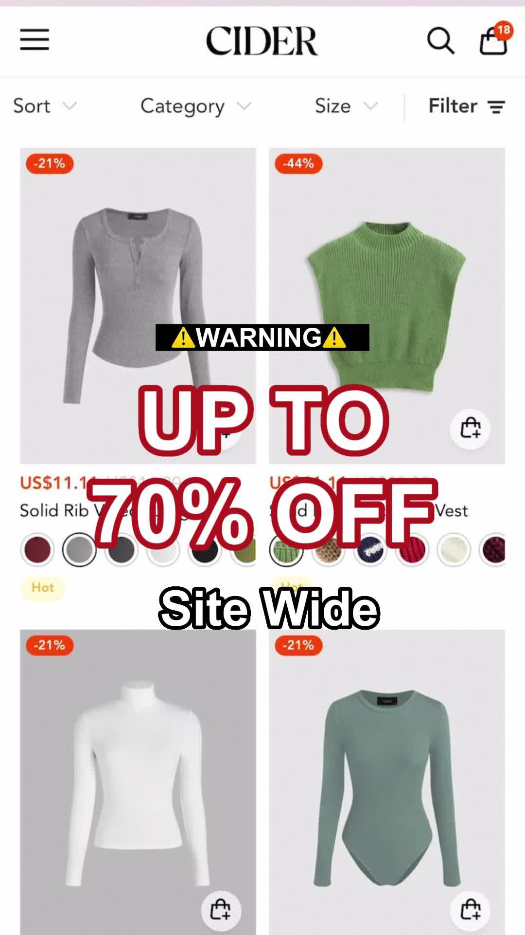 The Early Black Friday Sale Is ON  70% off ALLSIZES!