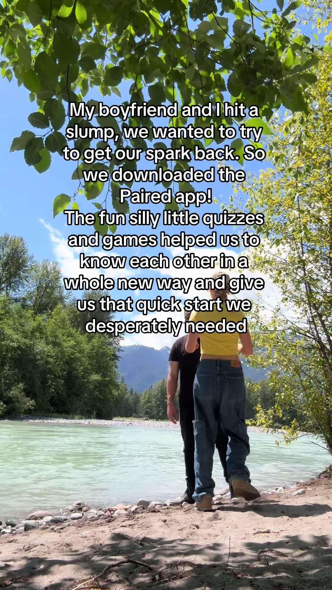 I need to thank the couples app Paired that helped me get through this.