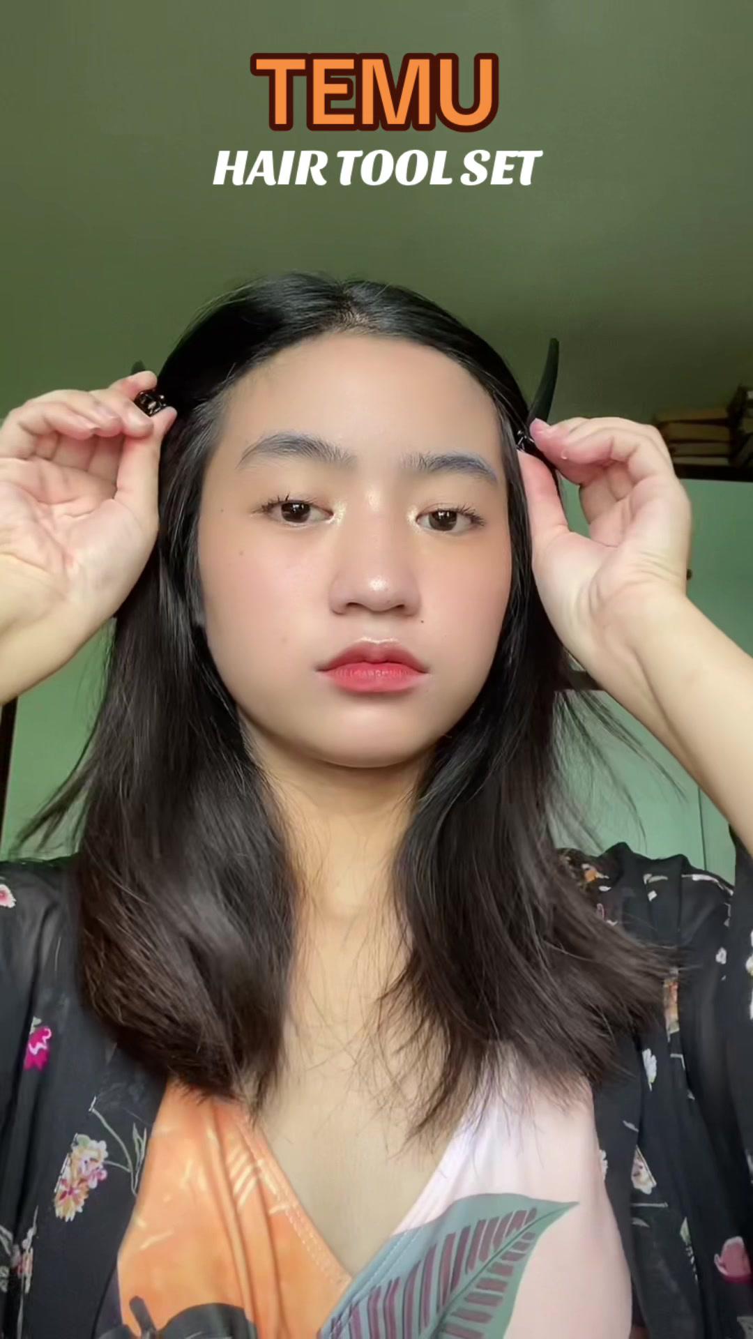 Obsessed with my hair lately thanks to this amazing tool set from TEMU! 🛒  Download TEMU app and enjoy FREE items with code dmn6522. App new users only hurry up!!!  Also,  link in my bio🔗 #temu #temufinds #temuhaul