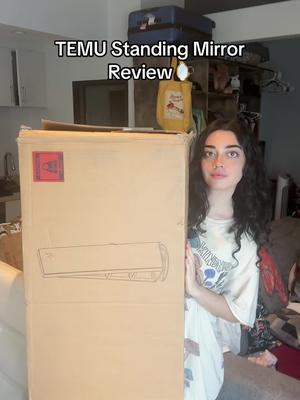 Love it!! 🪞🔍code: dpm7899 in #temu for 💯💰#standingmirror #temufinds #temuhaul #furniture #temuhome #review