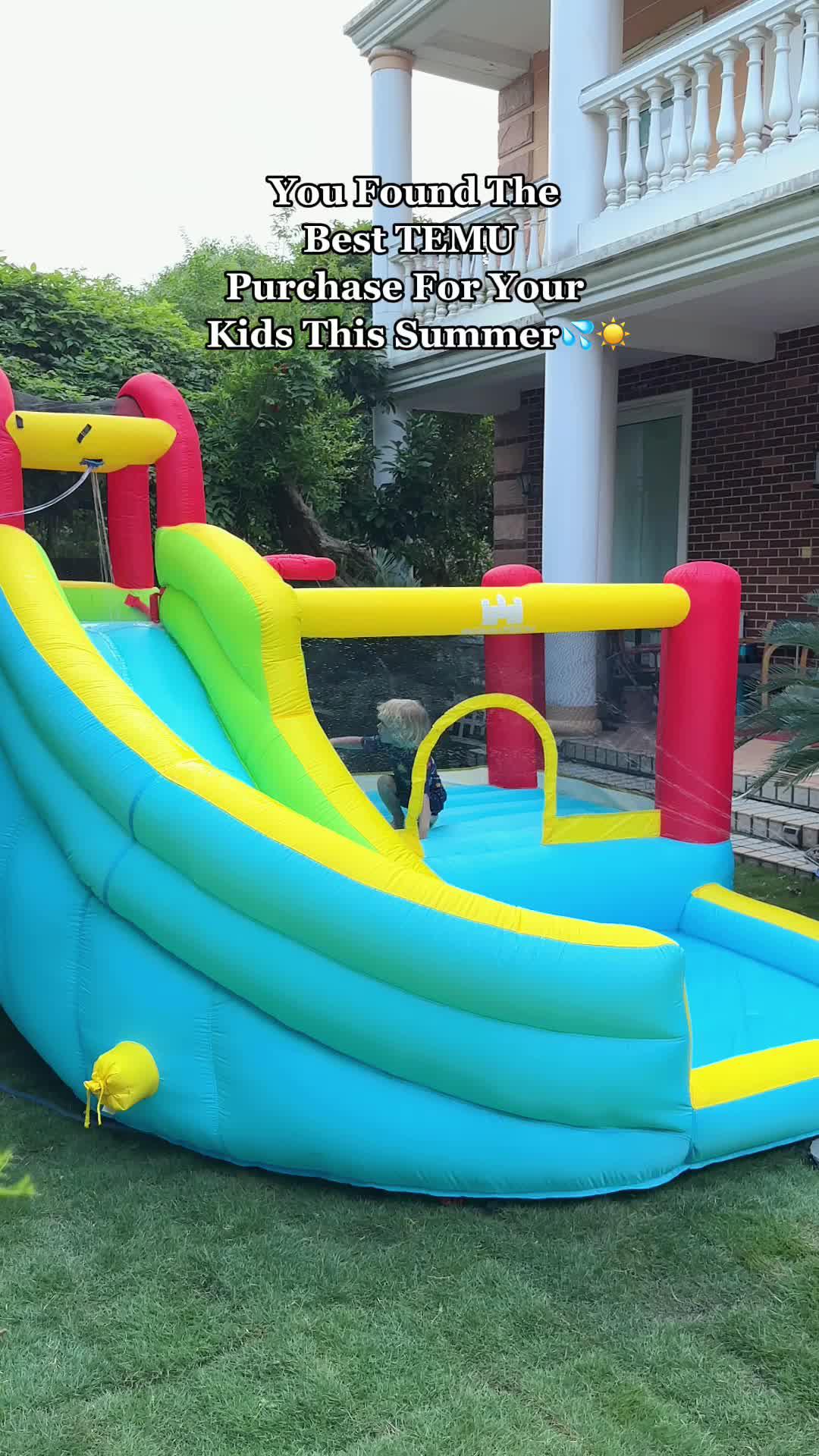 🏖️ Ready, set, SPLASH! The ACTION AIR Inflatable Waterslide is here to turn your backyard into the coolest summer fun zone! For the little adventurers from 3 to 6, this is the place where splashy memories are made. 💦 Featuring a bouncy house with a slide that's perfect for both wet and dry play, plus a water gun for extra thrill – it's non-stop excitement. Immerse in the giggle-filled splash pool and make every sunny day unforgettable for your kids! 🎉 Easy to set up, safer to play, and a blast for the whole family. Who's ready to slide into fun? Let the backyard water park season begin! #ACTIONAIRFun #SummerPlayground #InflatableWaterslide #KidsWaterPark #FamilyFunTime 🌞💧