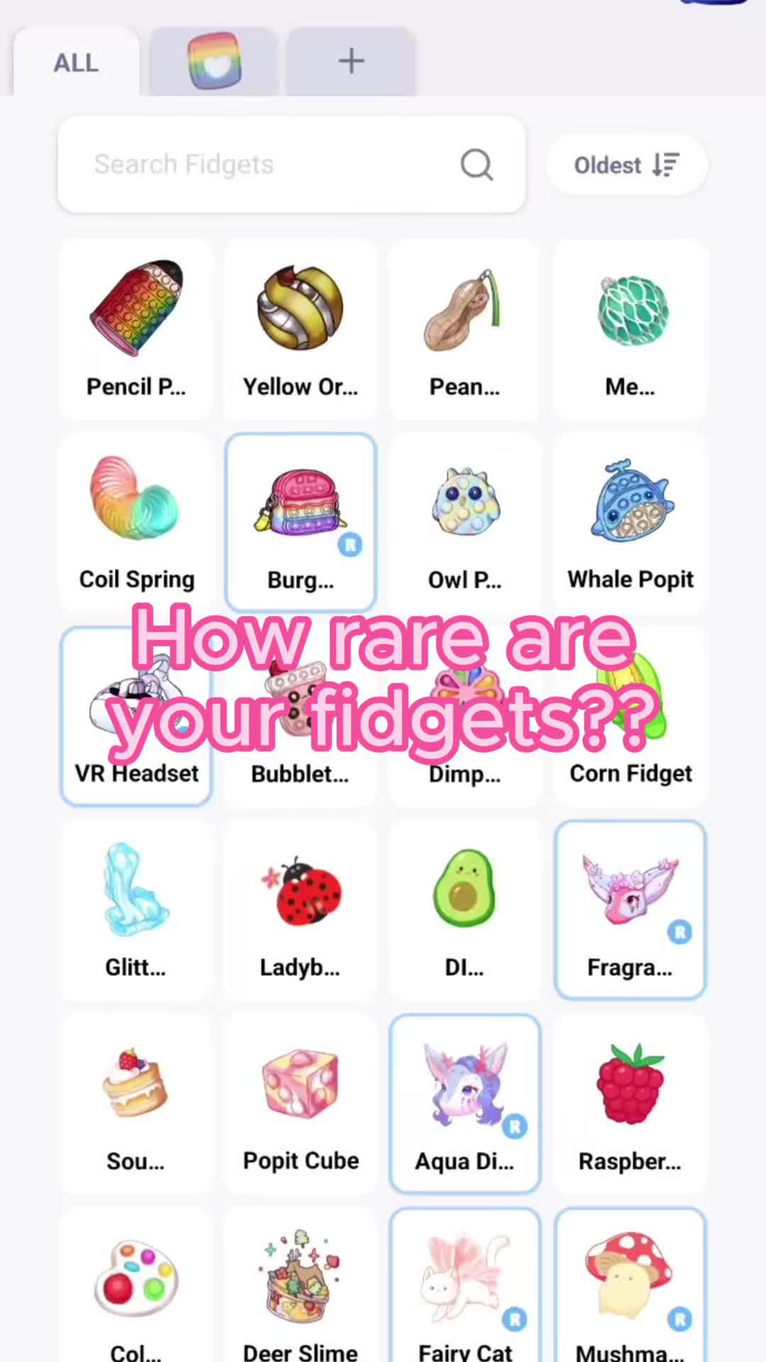Here's how to check your fidget RARENESS!! #fidgettown #fidget #cutegame #cute #mobilegame @Fidget Town Official 