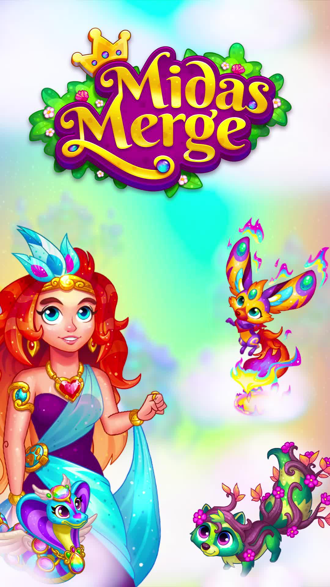 Wind down, merge items, collect creatures, and restore the beauty of King Midas!