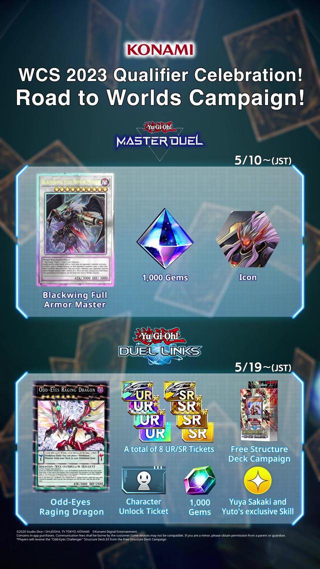 Yu-Gi-Oh! WORLD CHAMPIONSHIP 2023 Road to Worlds Campaign Log in now to receive in-game rewards!