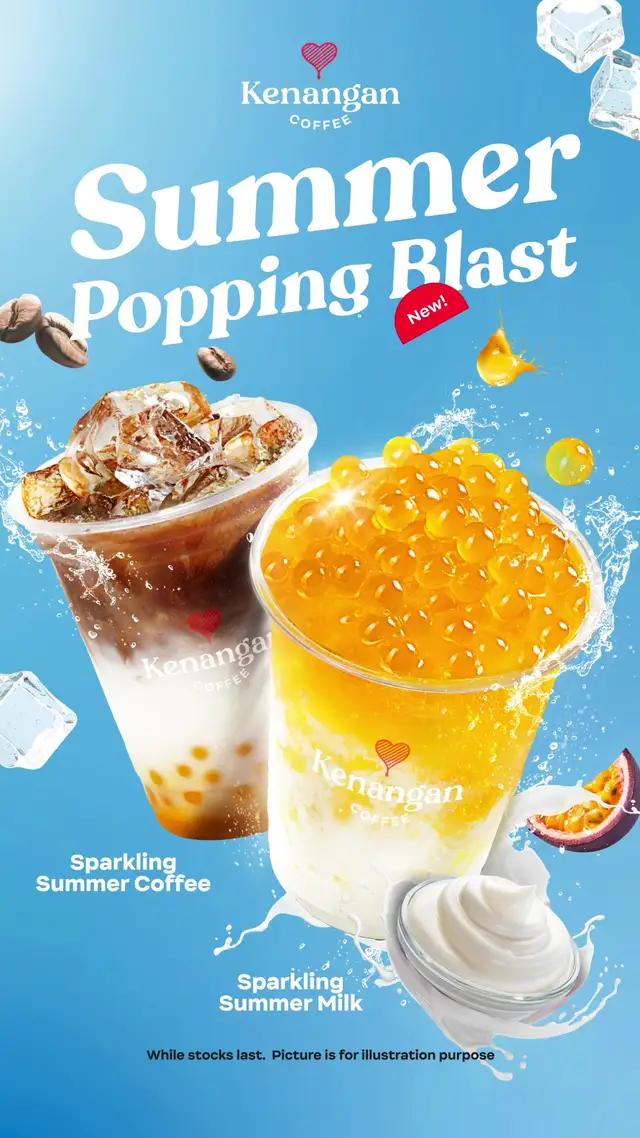 Segarkan hari anda dengan series terbaru kami “Sparkling Summer” dengan popping boba yang pasti meletup dan cair dalam mulut anda! #sparklingsummer #KenanganCoffee #newlaunch #sparklingsummercoffee #sparklingsummermilk #SummerPoppingBlast