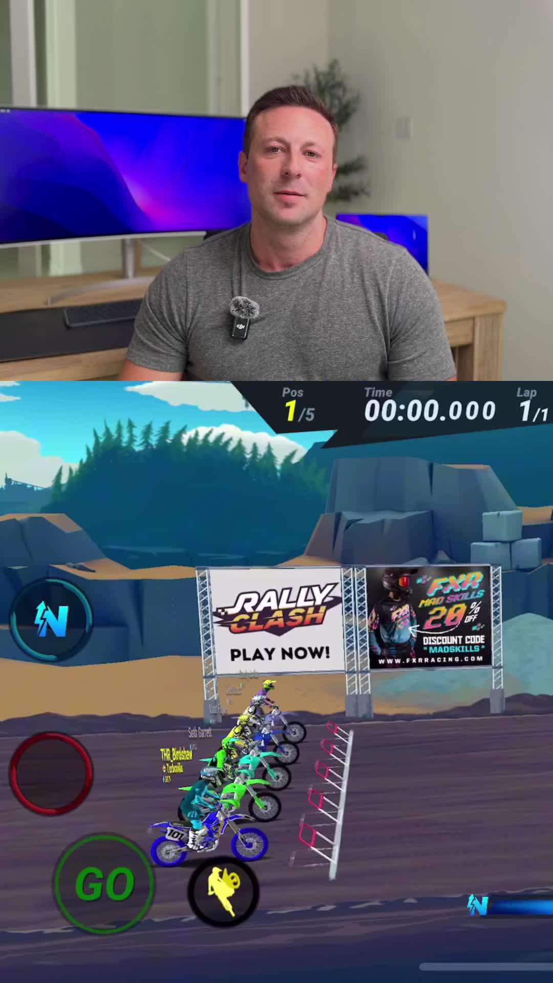 Feel the thrill of motocross racing.