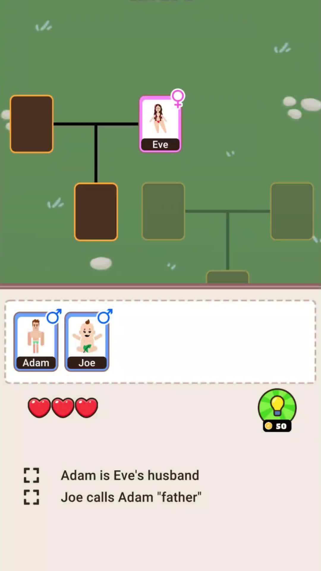 Piece together the correct family tree of various fantastical creatures!