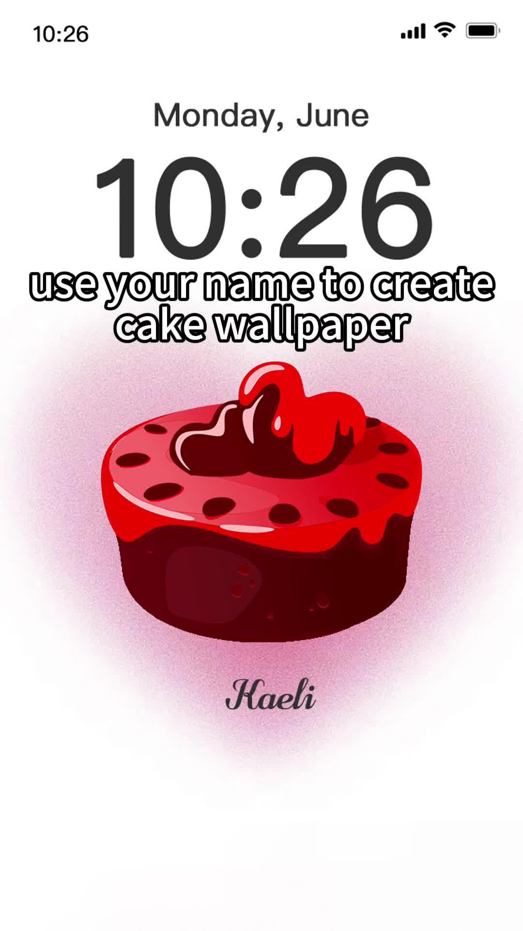 cake language wallpaper
