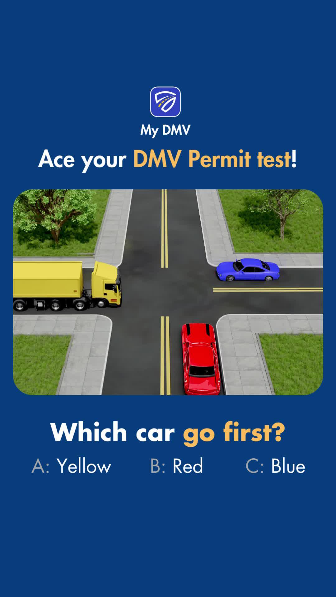 DMV knowledge tests for a driver's license including DMV, CDL and Motorcycle.