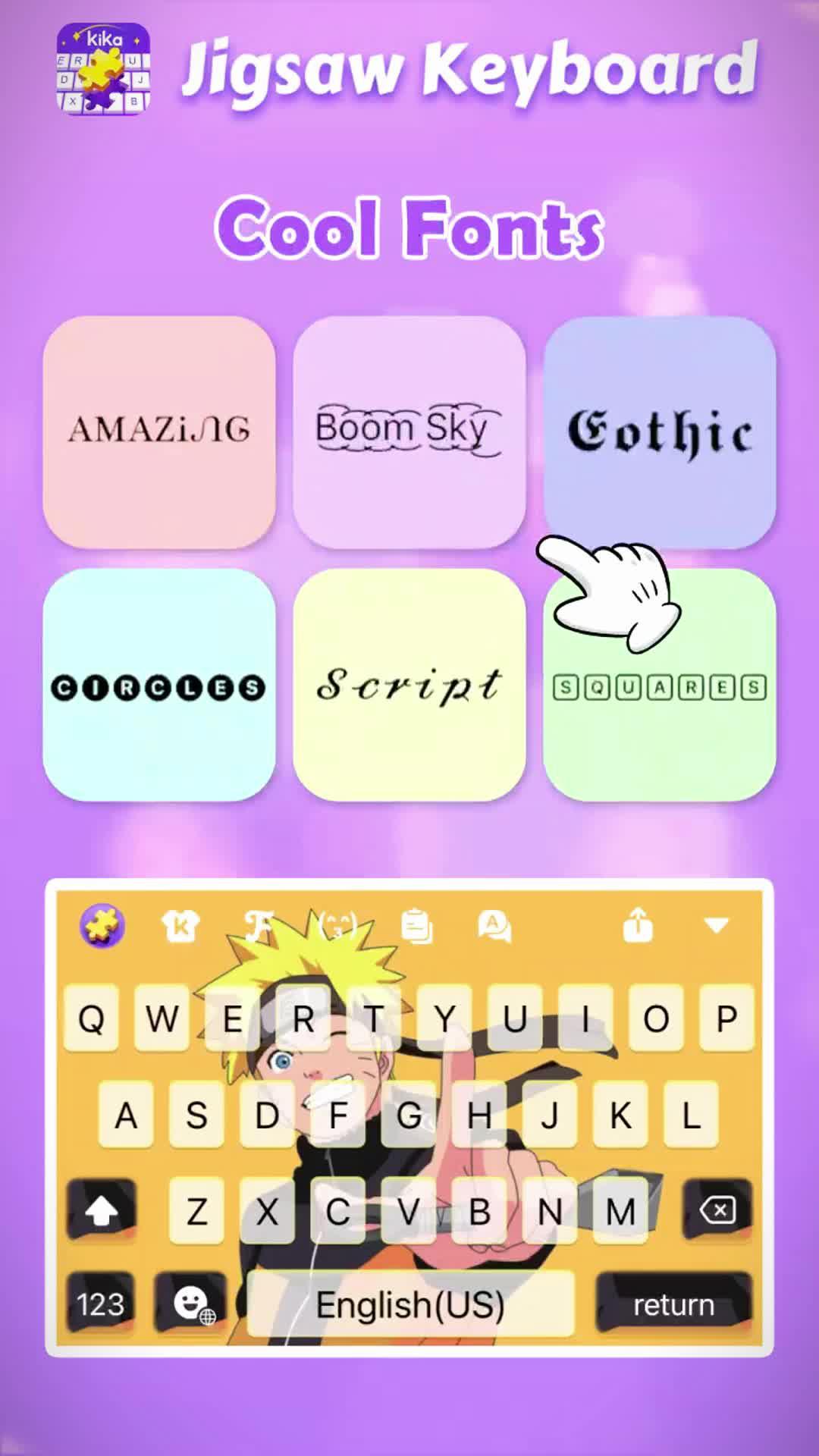 Set exclusive  keyboard& themes for your Phone