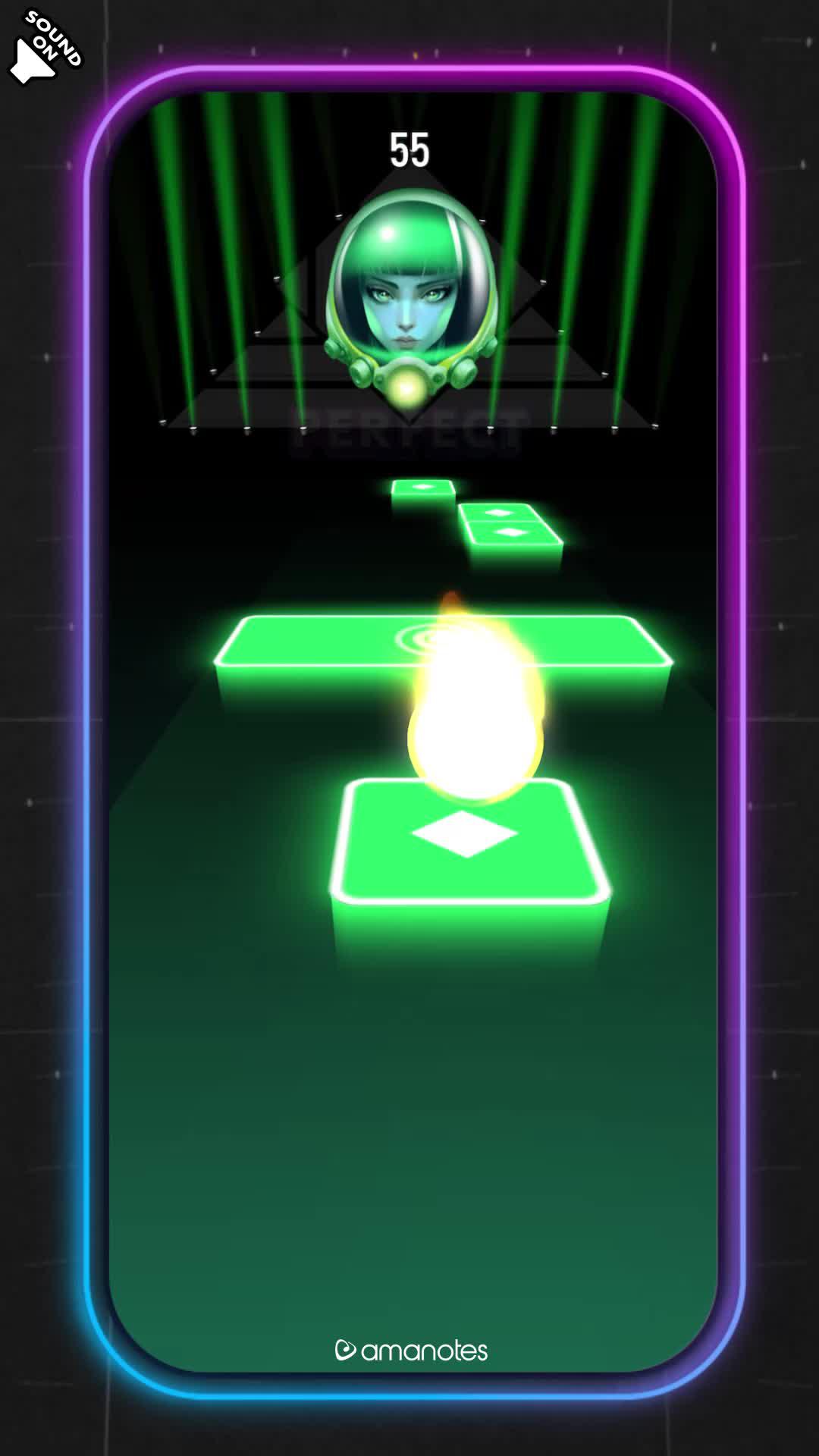 Why is this game so fun! Can't stop! It challenges your sense of music and reflexes.