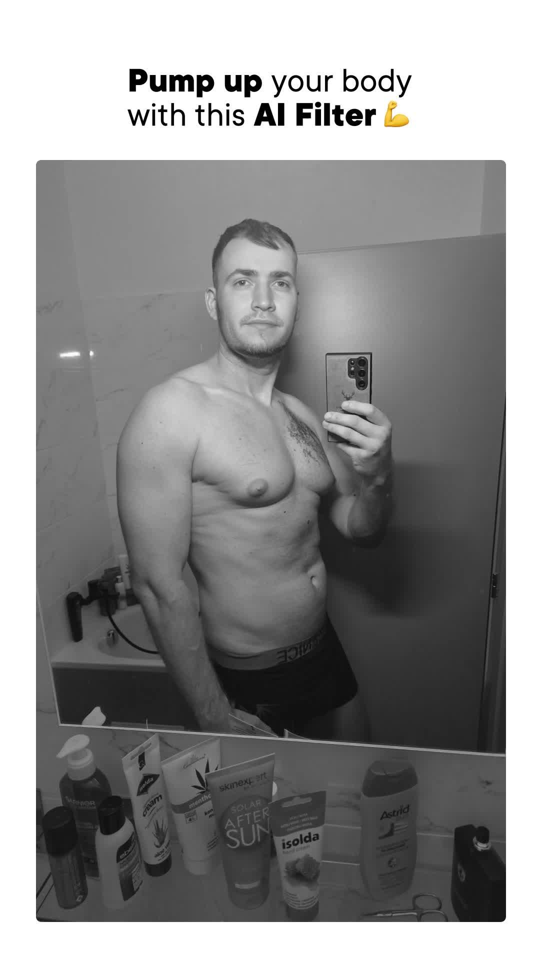 Boost your muscles with AI effect