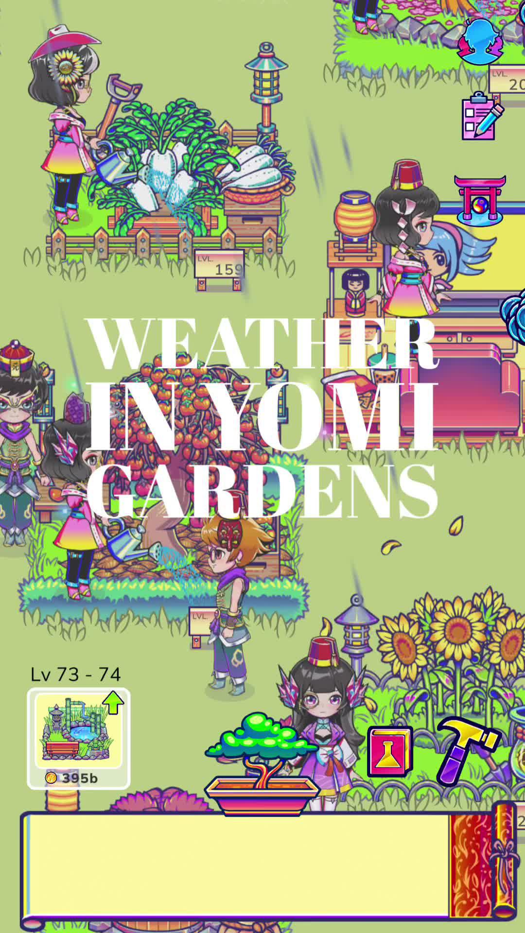 Experience weather effects in the gardens, stay tuned for more updates and follow our progress! Yomi Gardens is a cozy game on IOS and Android! #gamedev #gaming #yomigames #yomigardens #indiegame #games #gamingontiktok #gamefeatures #newfeatures #gamedev #cozygames #indiegame #games #gamedevelopment #mobilegames