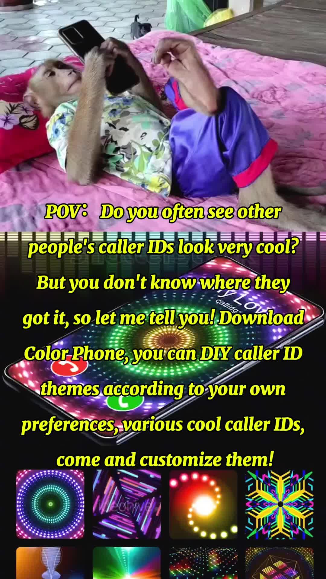 Choose theme for incoming caller