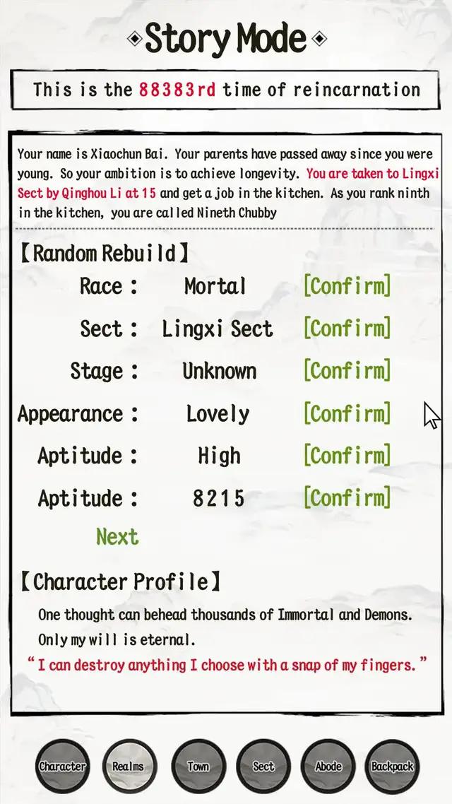 To become divinity or demon? Choose your path