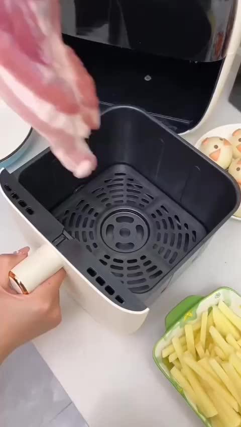 50 Forro Forma Papel Antiaderente Air Fryer Descartável