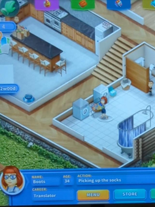 It's laundry day in Virtual Families 3! #virtualfamilies #vf3 #laundryday #dirtysocks