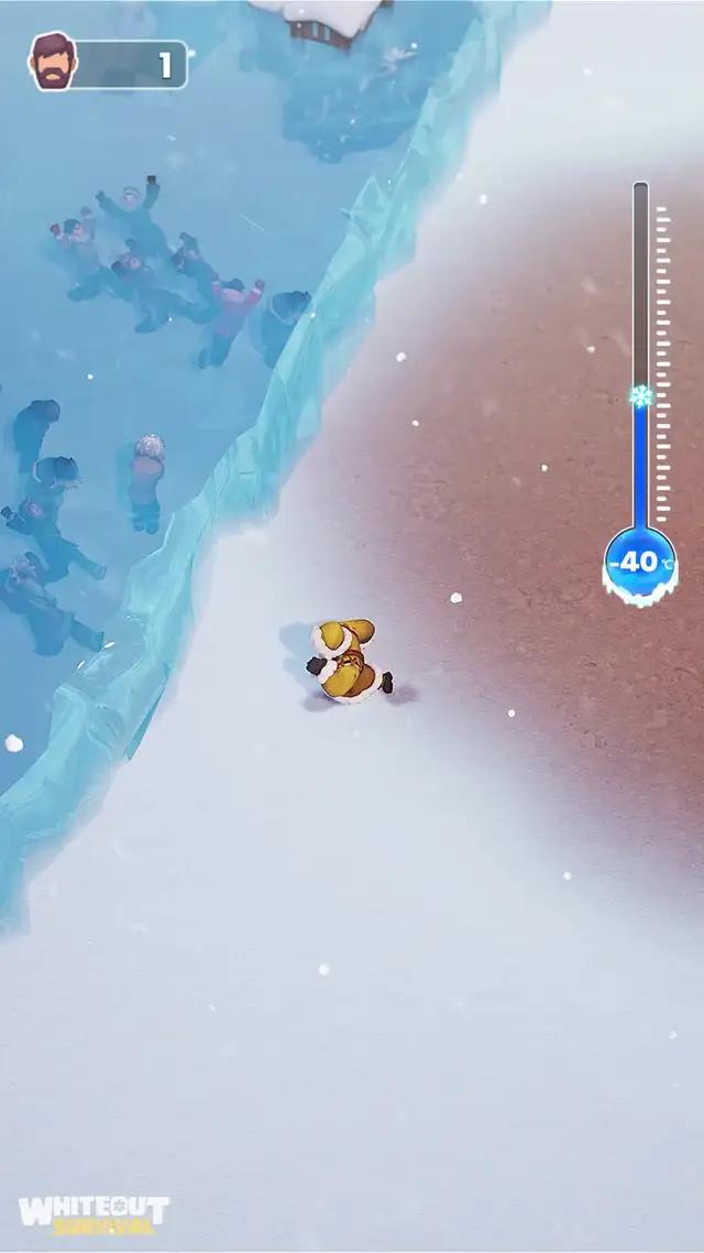 Sauve les survivants et aide-les à construire un abri dans un monde de glace !