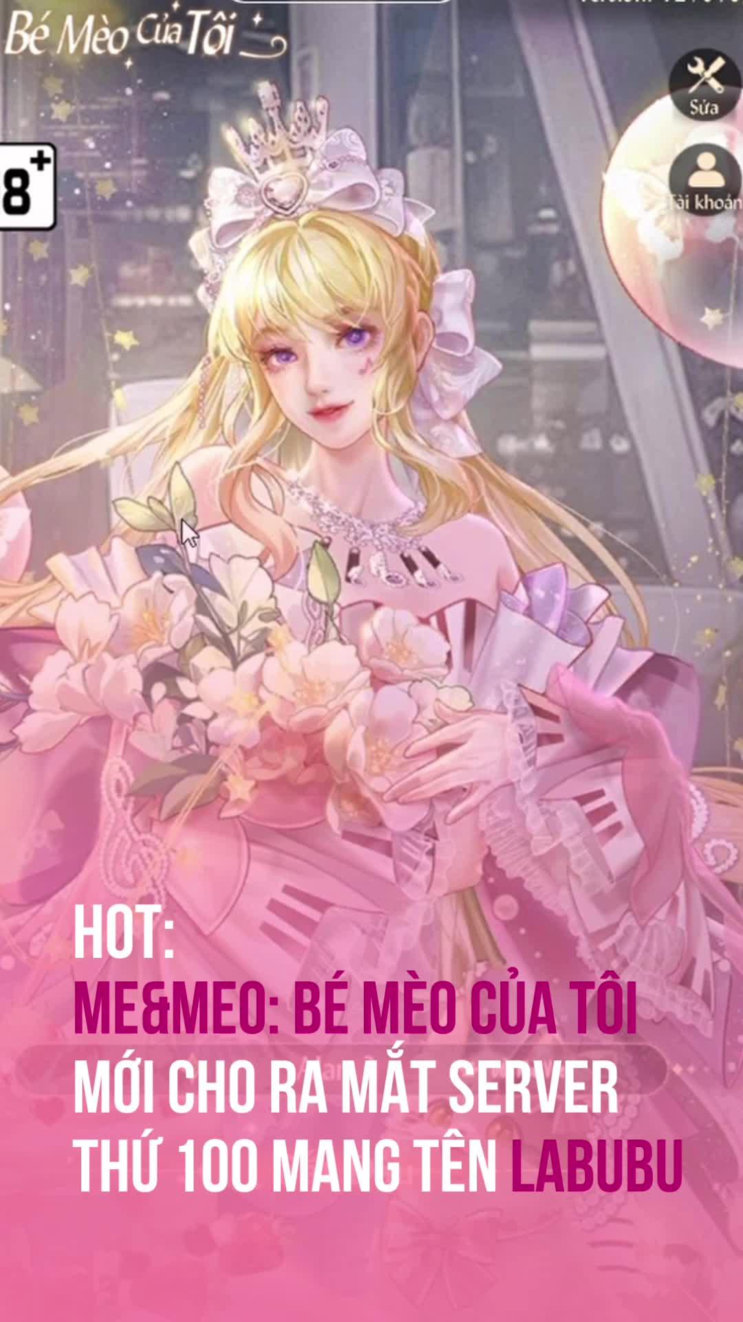 Me&Meo: Bé Mèo Của Tôi chính thức cho server thứ 100 mang tên Labubu rùi các Sen ơii🎉🎉 #meandmeo #bemeocuatoi #labubu #gamethoitrang