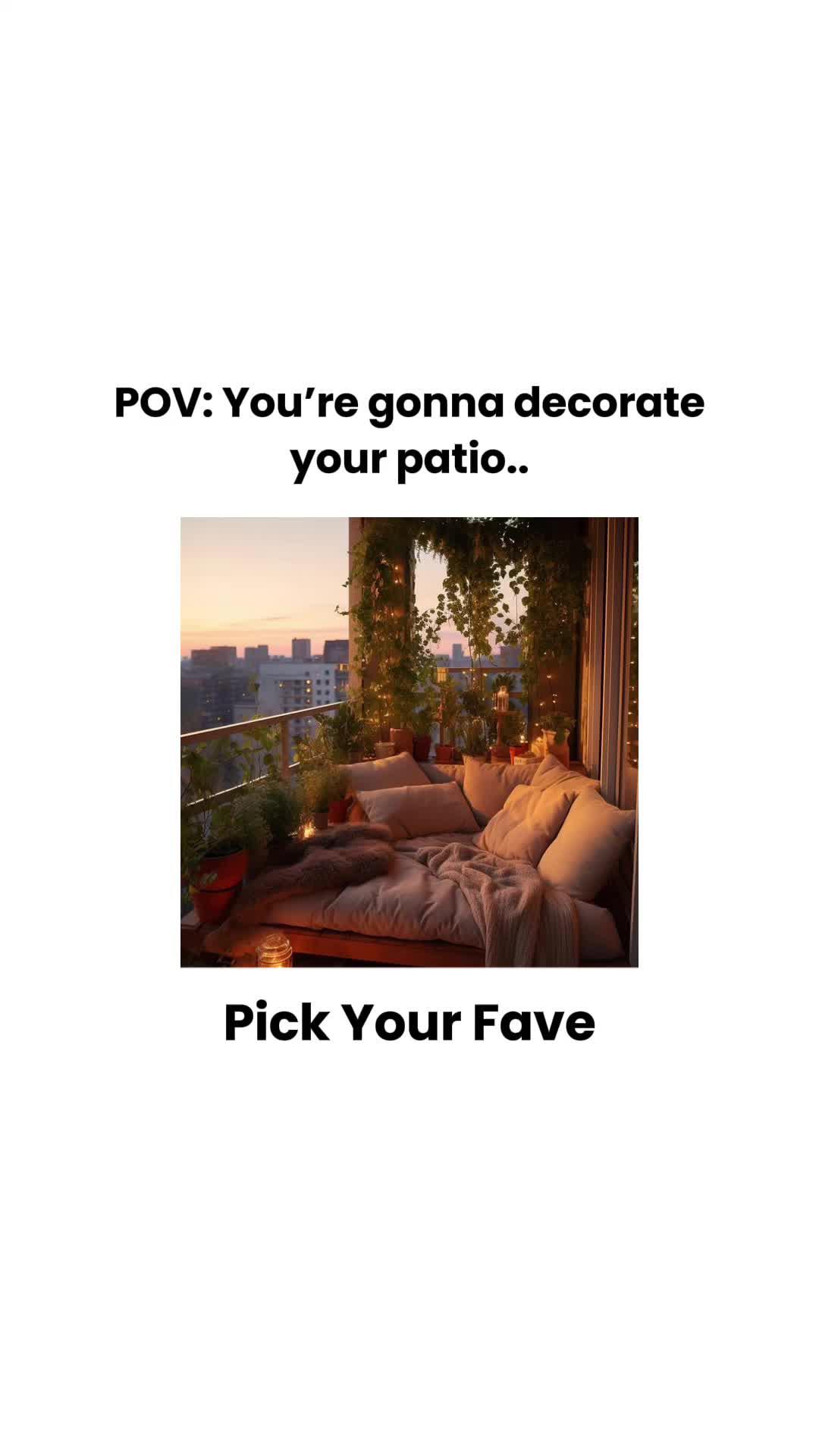 pov: you're gonna decorate your pation...pick you fave #fyp #patio #balcony #ikea #apartment #florida #patiodecor