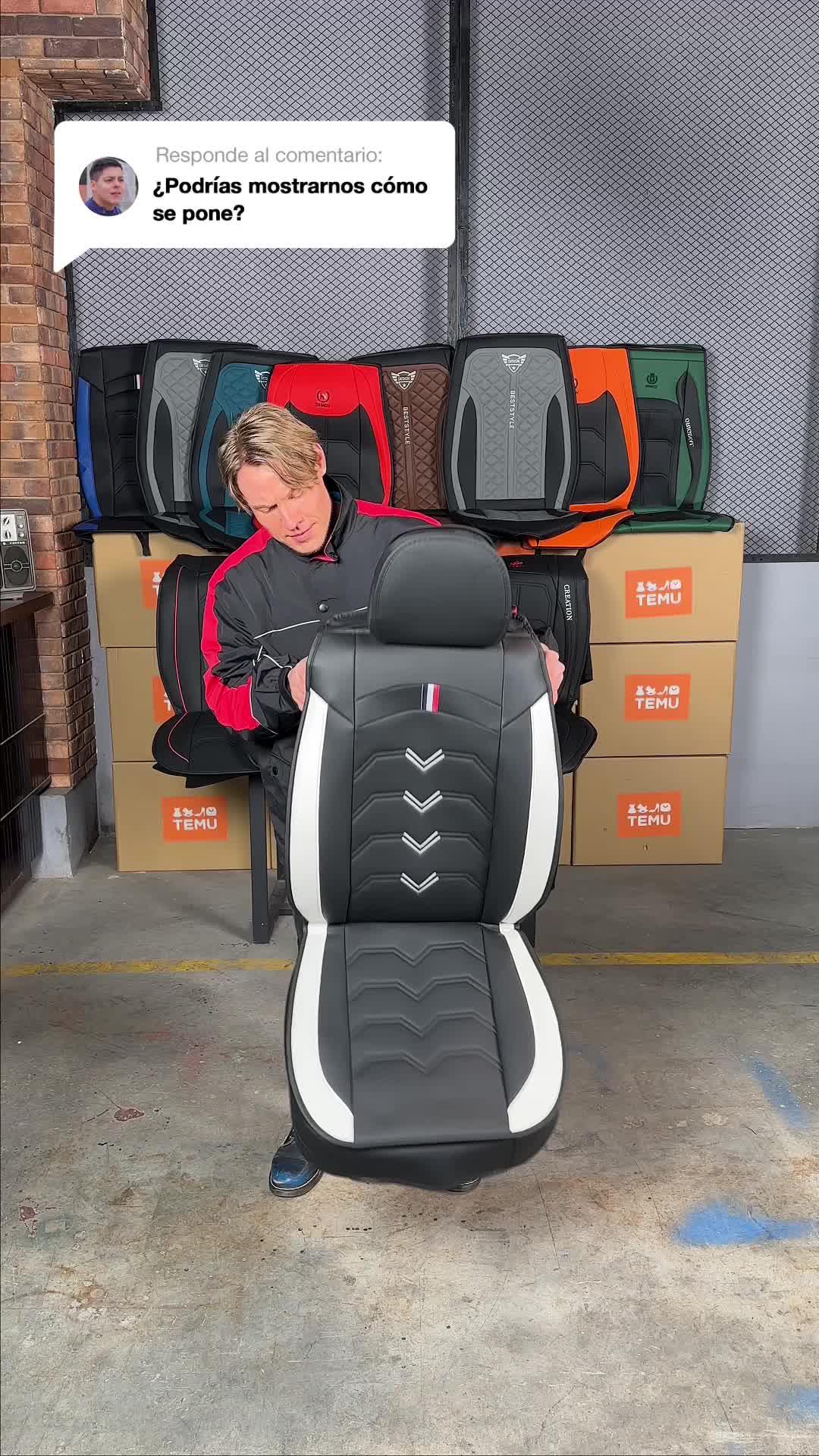 Eleva tu viaje diario con una cubierta de asiento 3D. Cuero lujoso, perfecta para toda temporada, se ajusta a cualquier carro. ¡Máximo estilo y confort! 🚘✨ #LujoCarro #ConducciónCómoda #EstiloAutomotriz