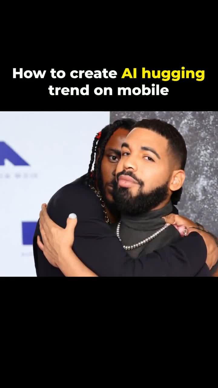 Create AI hugging videos on your phone!