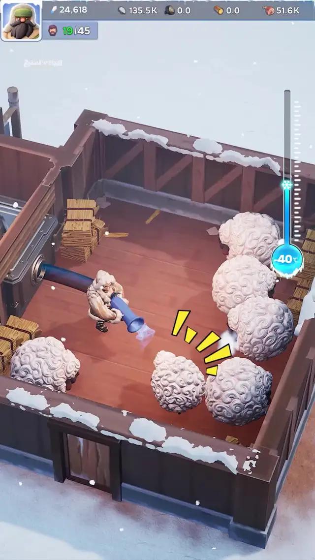 قم بقيادة الناجين عبر عالم الجليد والثلج لإكمال مهام العمل! 