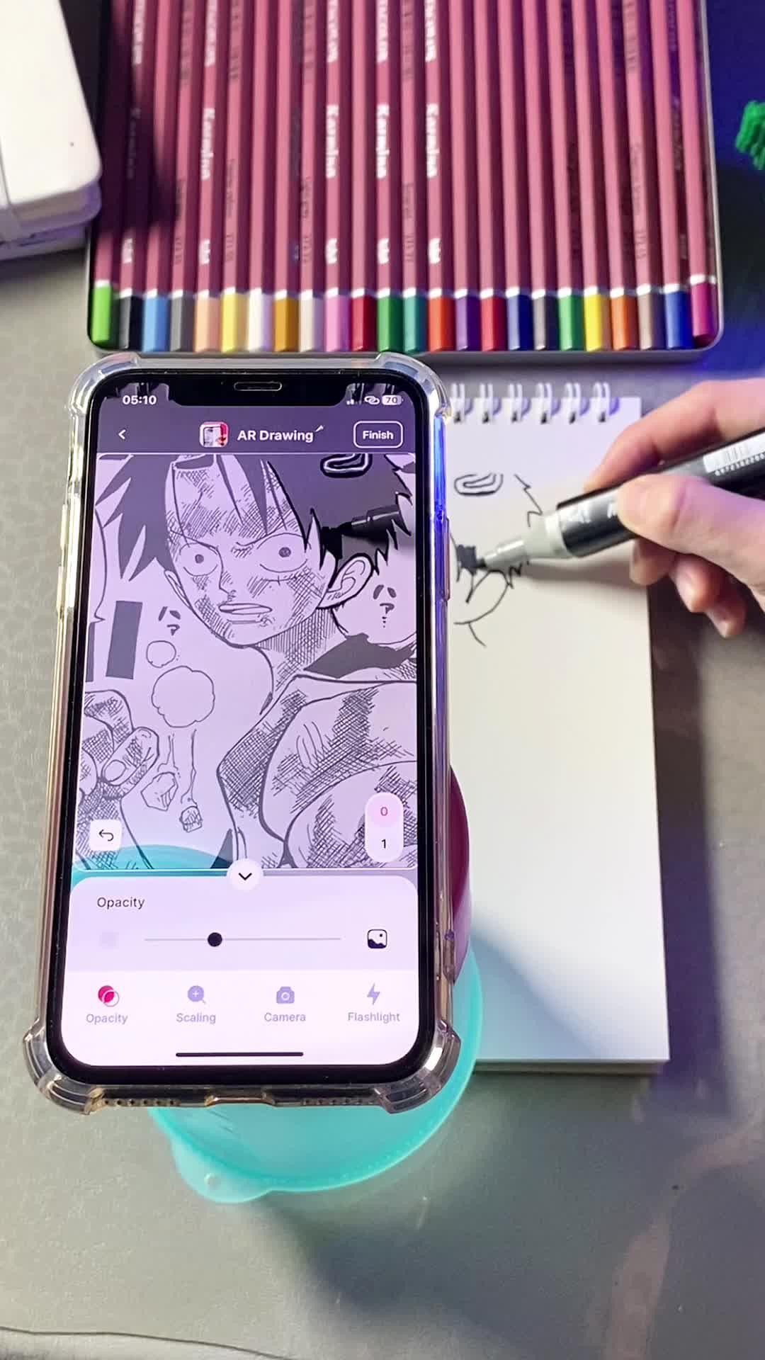 Draw easily with AR!